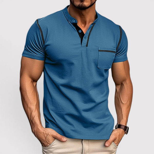 Markus Berlin Herren T-Shirt mit Brusttasche, Vorderansicht