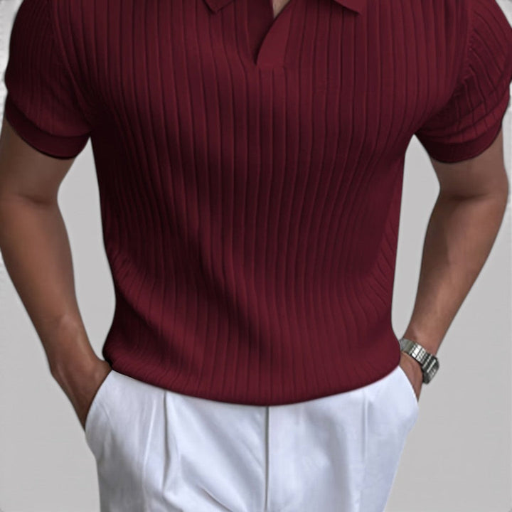 Simon™ | Poloshirt mit Rippstruktur