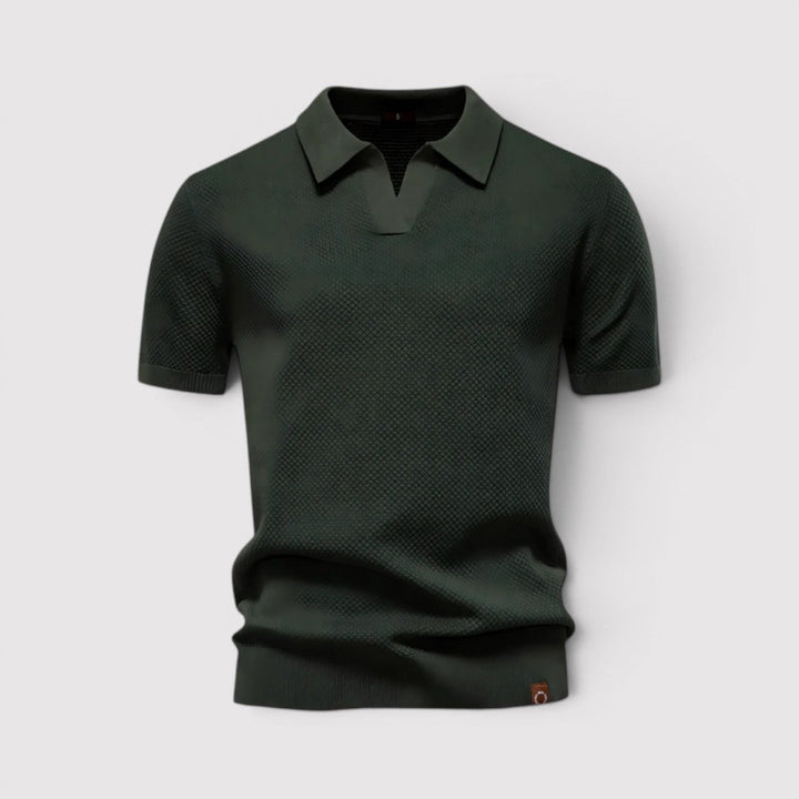 Gottlieb™ | Poloshirt ohne Knopfleiste