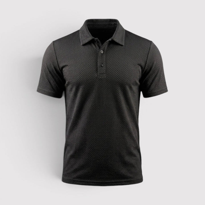 David™ | Poloshirt mit wabenartiger Struktur