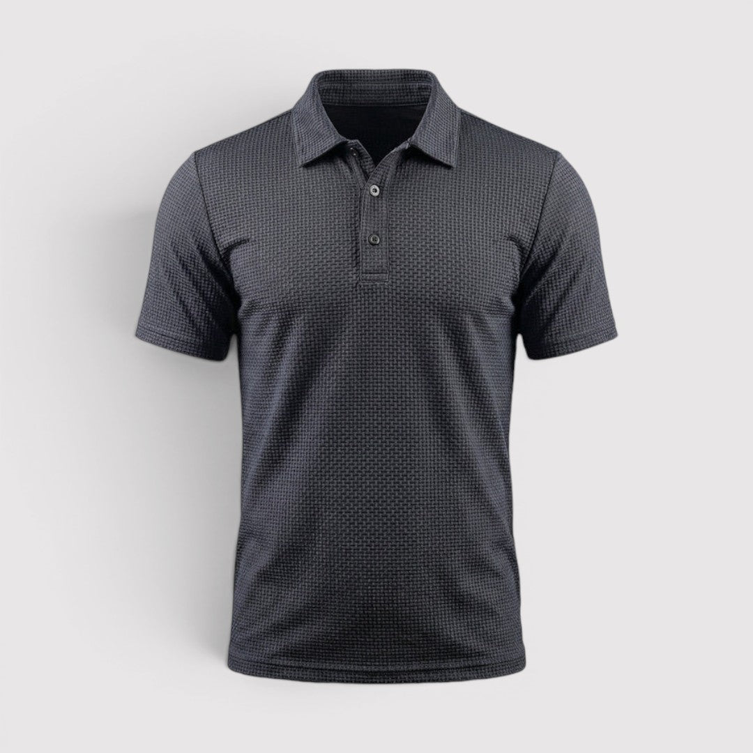 David™ | Poloshirt mit wabenartiger Struktur