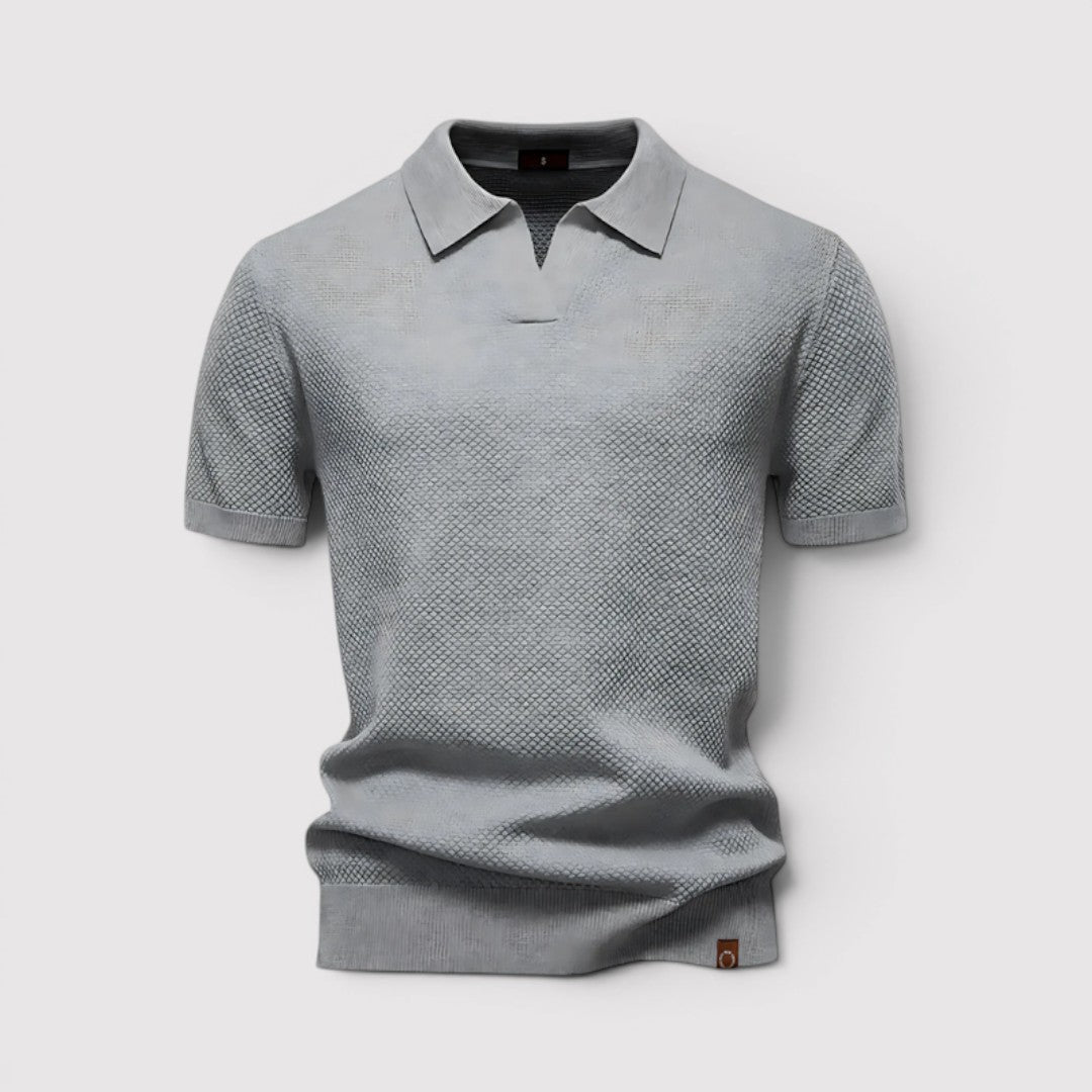 Gottlieb™ | Poloshirt ohne Knopfleiste