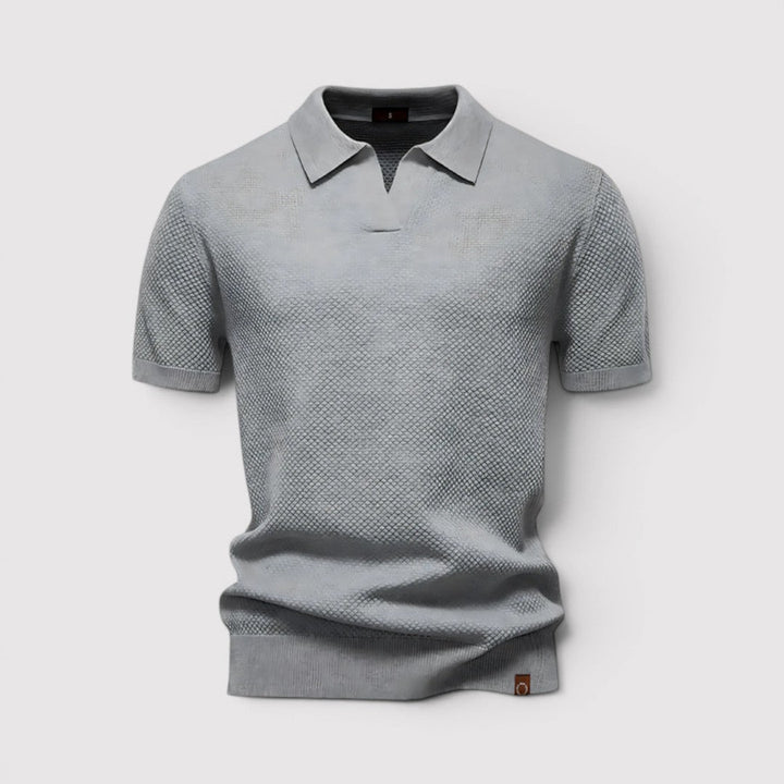 Gottlieb™ | Poloshirt ohne Knopfleiste