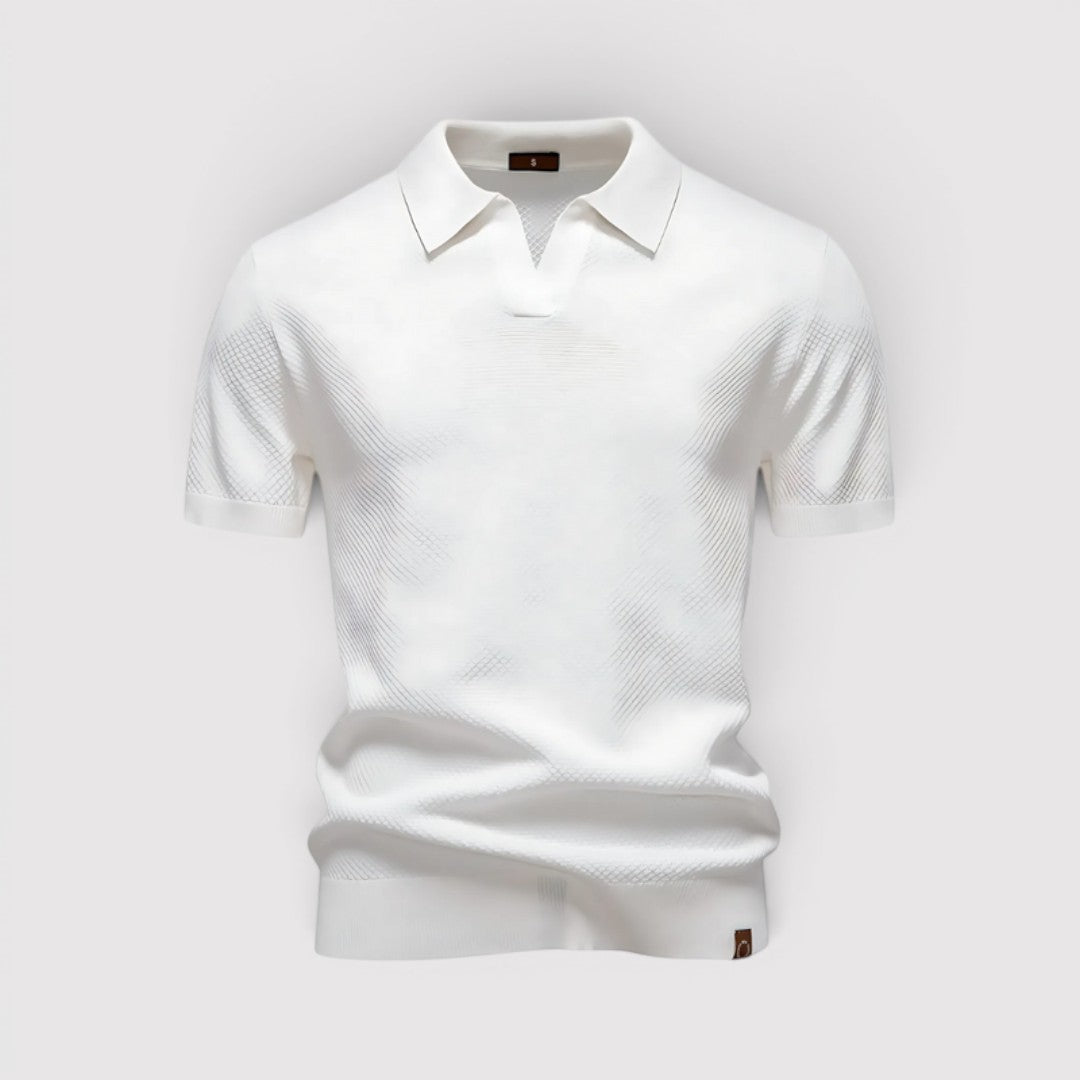 Gottlieb™ | Poloshirt ohne Knopfleiste