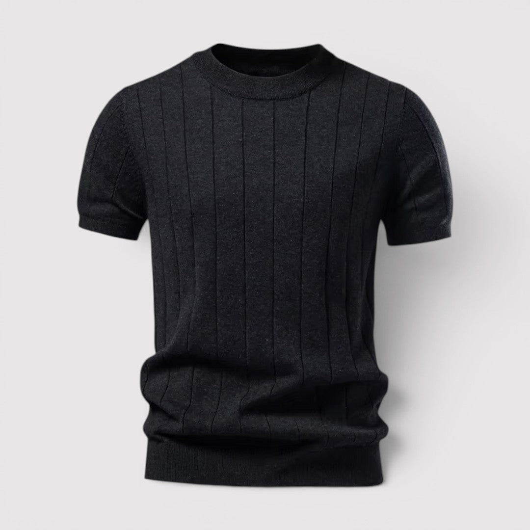 Luis™ | Kurzarm-Strickshirt mit Rundhals