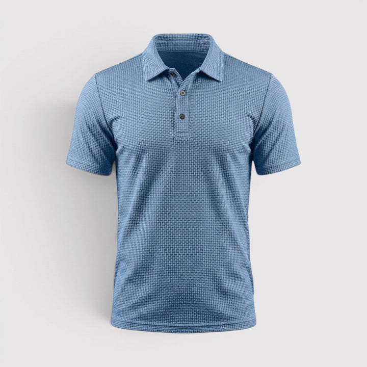 David™ | Poloshirt mit wabenartiger Struktur