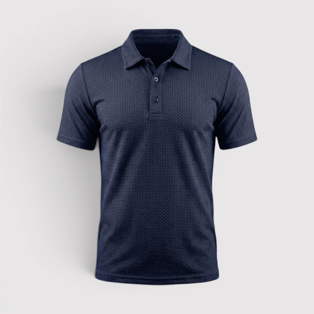 David™ | Poloshirt mit wabenartiger Struktur