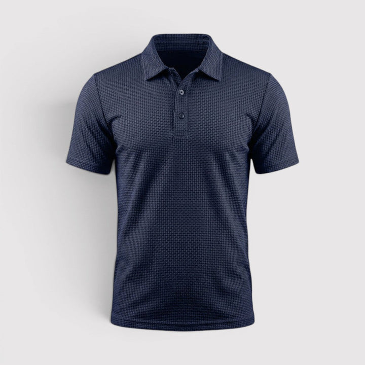 David™ | Poloshirt mit wabenartiger Struktur