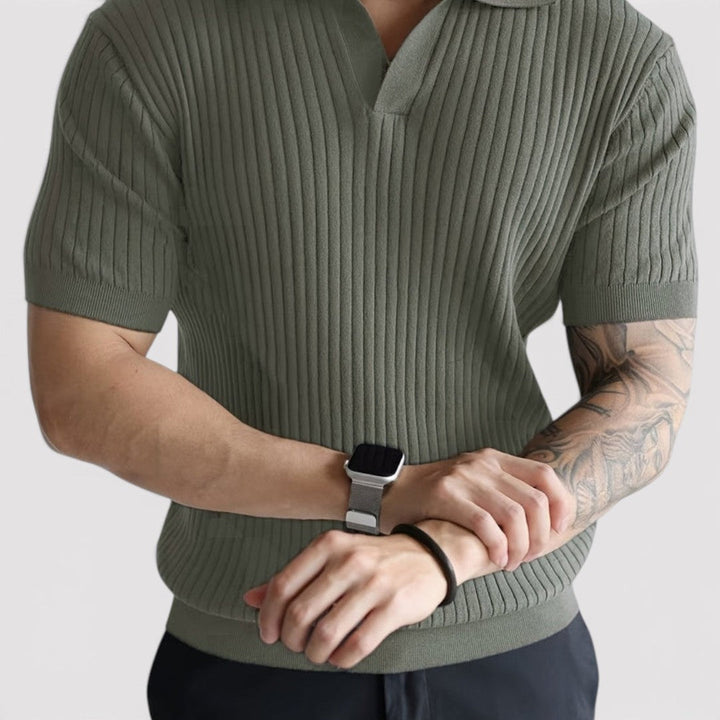 Simon™ | Poloshirt mit Rippstruktur
