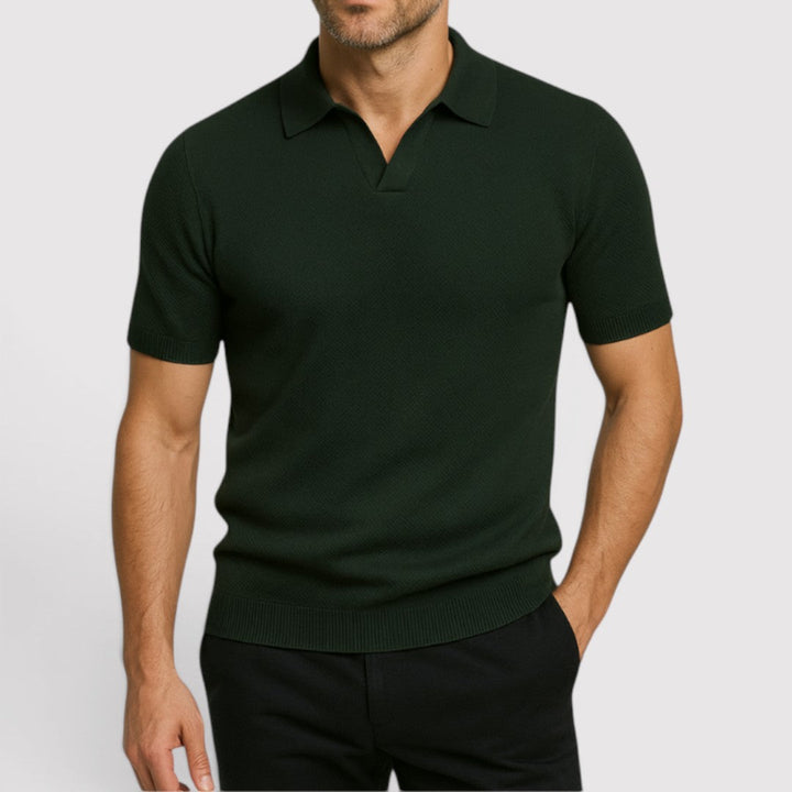 Gottlieb™ | Poloshirt ohne Knopfleiste