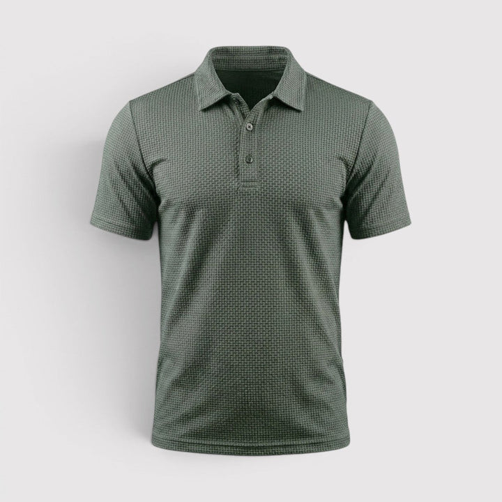 David™ | Poloshirt mit wabenartiger Struktur