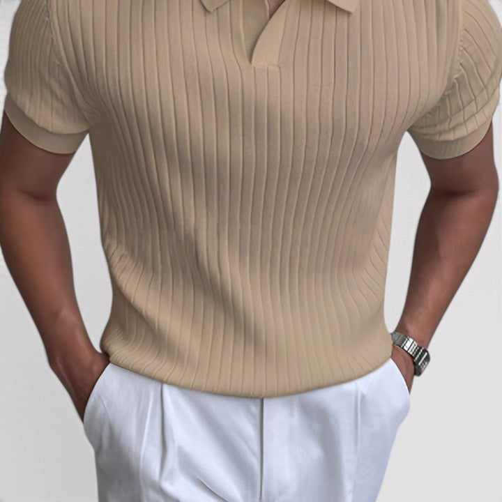 Simon™ | Poloshirt mit Rippstruktur