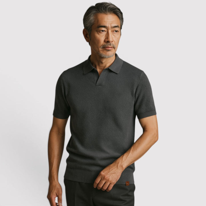 Gottlieb™ | Poloshirt ohne Knopfleiste