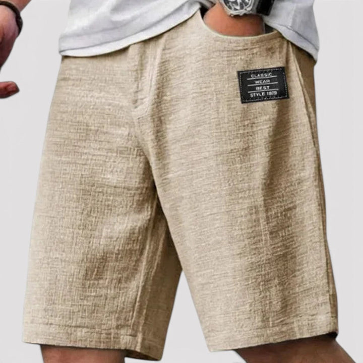 Markus Berlin Herren Leichte Sommer-Shorts, Vorderansicht