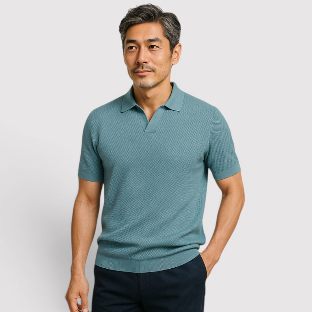 Gottlieb™ | Poloshirt ohne Knopfleiste