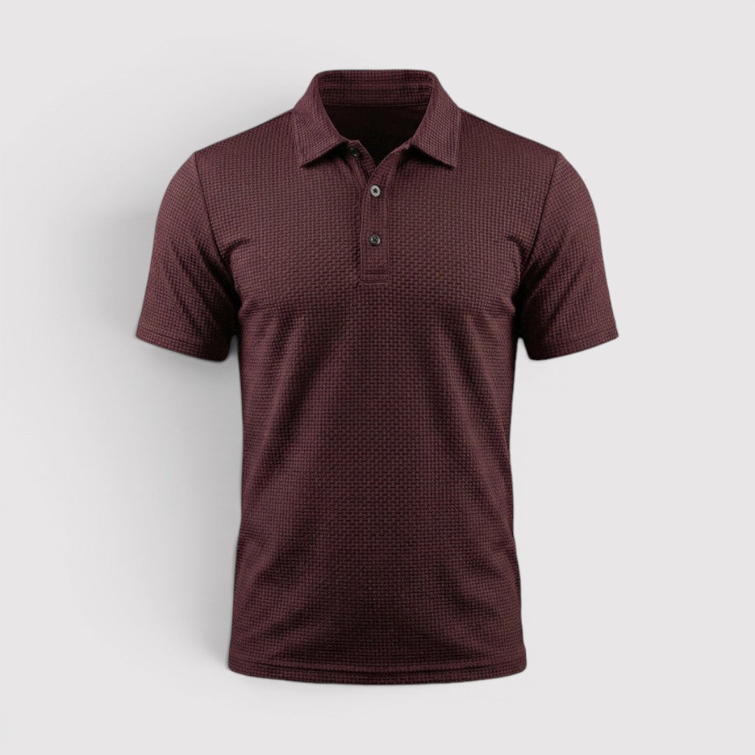 David™ | Poloshirt mit wabenartiger Struktur