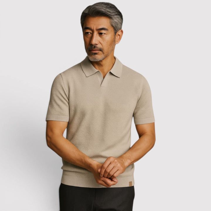 Gottlieb™ | Poloshirt ohne Knopfleiste