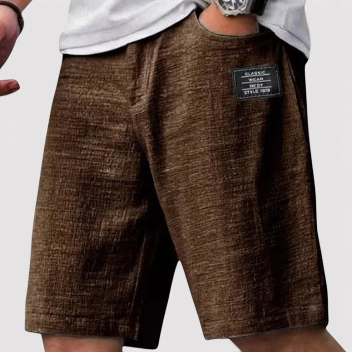 Markus Berlin Herren Leichte Sommer-Shorts, Vorderansicht