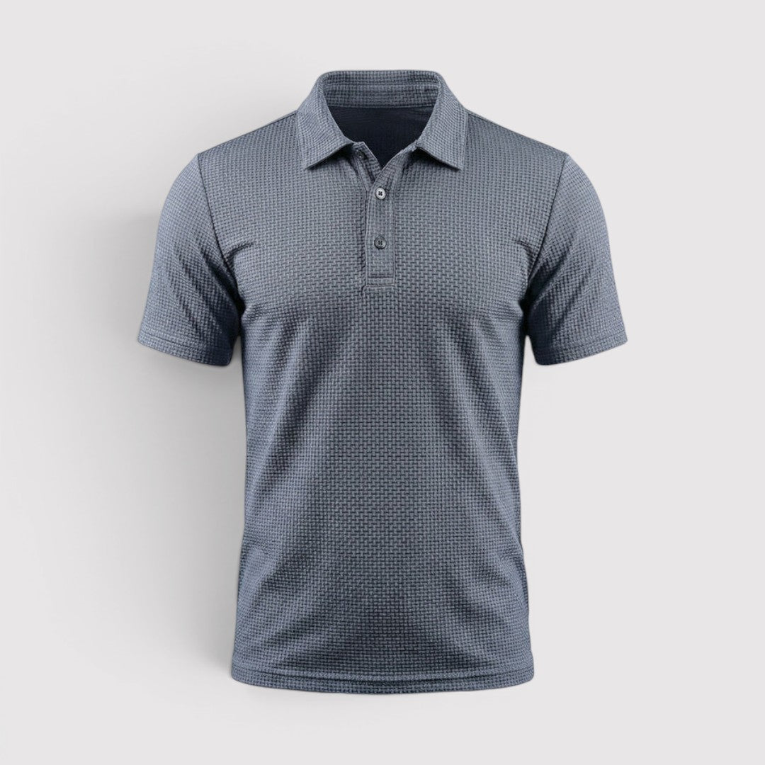 David™ | Poloshirt mit wabenartiger Struktur