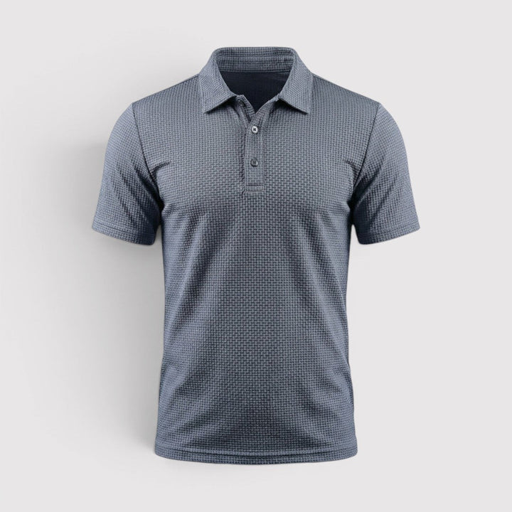 David™ | Poloshirt mit wabenartiger Struktur