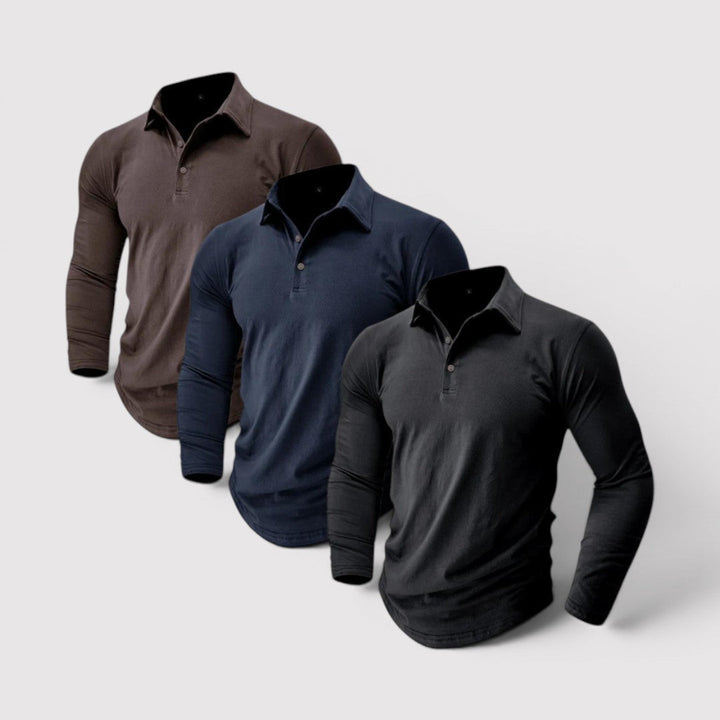Daniel™ | Langarm-Poloshirt