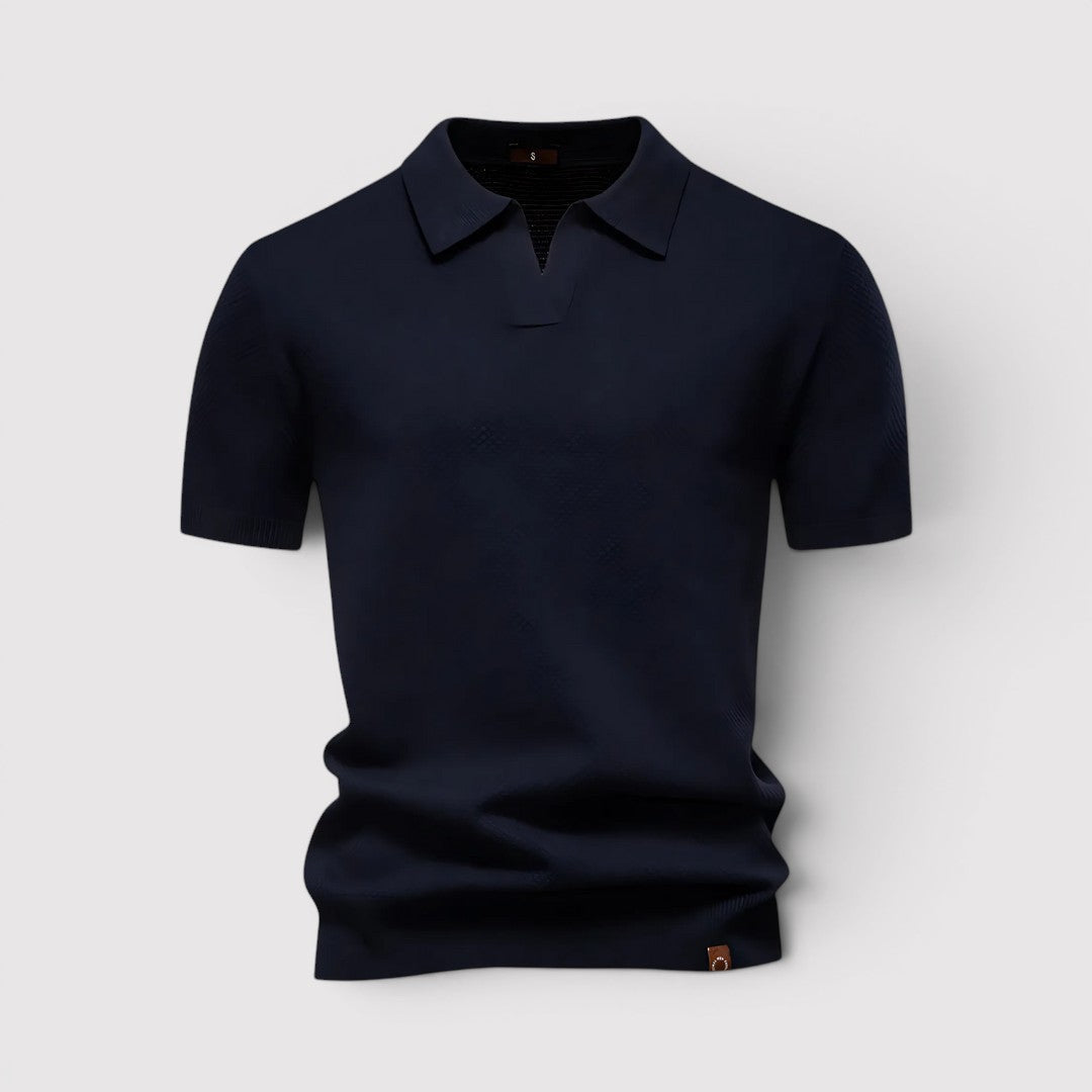 Gottlieb™ | Poloshirt ohne Knopfleiste