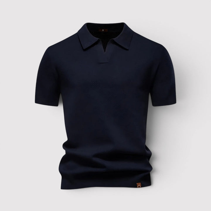 Gottlieb™ | Poloshirt ohne Knopfleiste