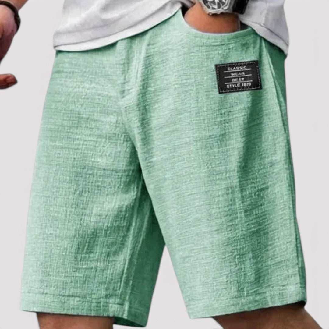 Markus Berlin Herren Leichte Sommer-Shorts, Vorderansicht