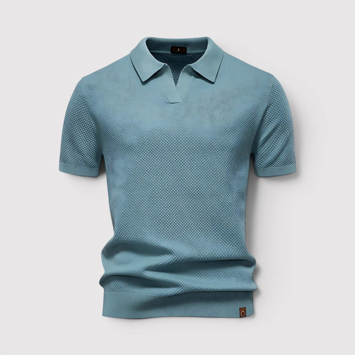 Gottlieb™ | Poloshirt ohne Knopfleiste
