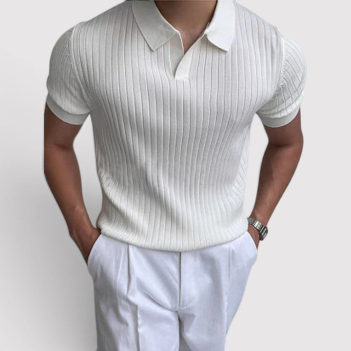 Simon™ | Poloshirt mit Rippstruktur