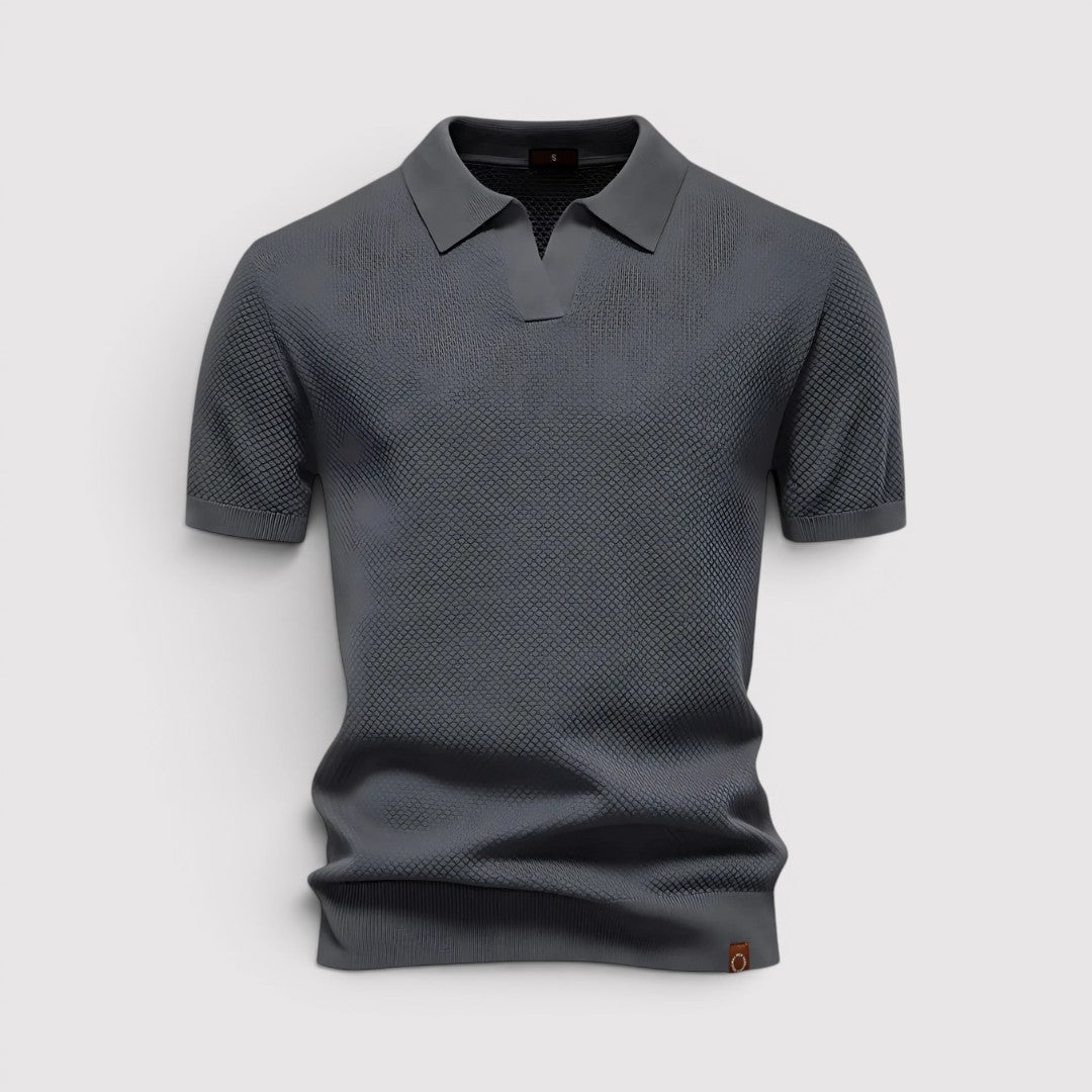 Gottlieb™ | Poloshirt ohne Knopfleiste