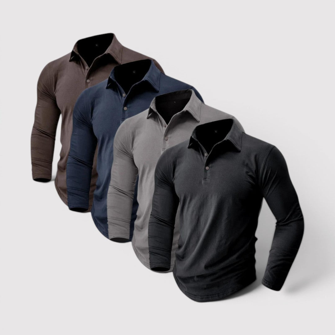 Daniel™ | Langarm-Poloshirt