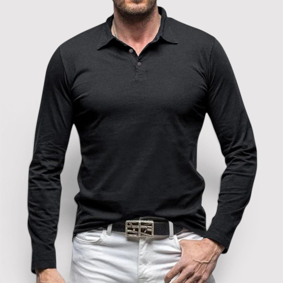 Daniel™ | Langarm-Poloshirt
