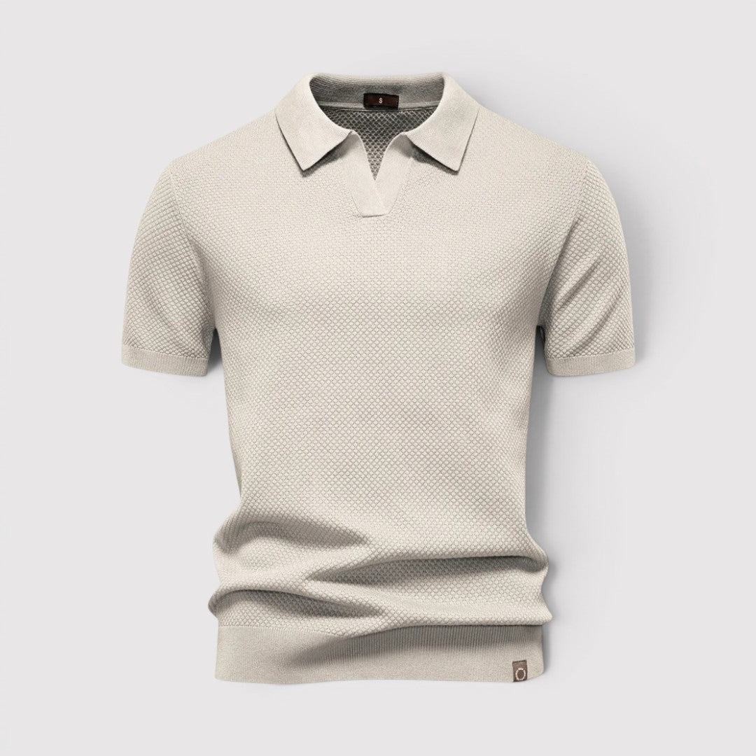 Gottlieb™ | Poloshirt ohne Knopfleiste