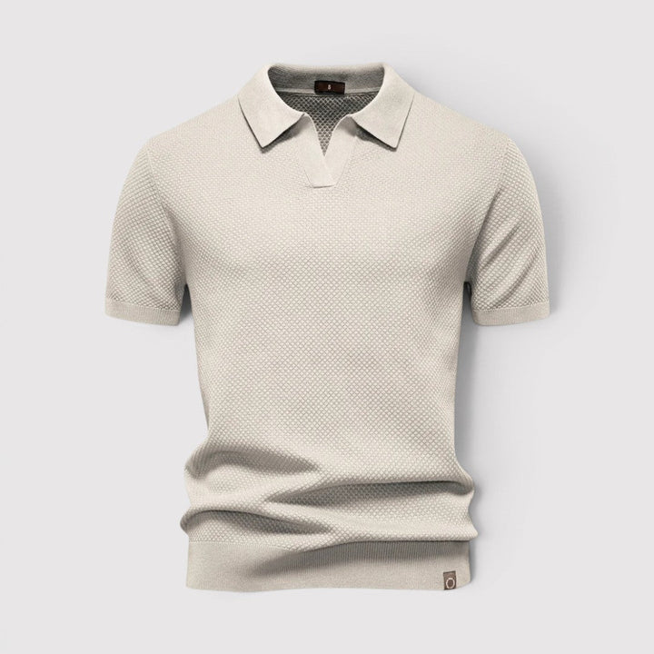 Gottlieb™ | Poloshirt ohne Knopfleiste