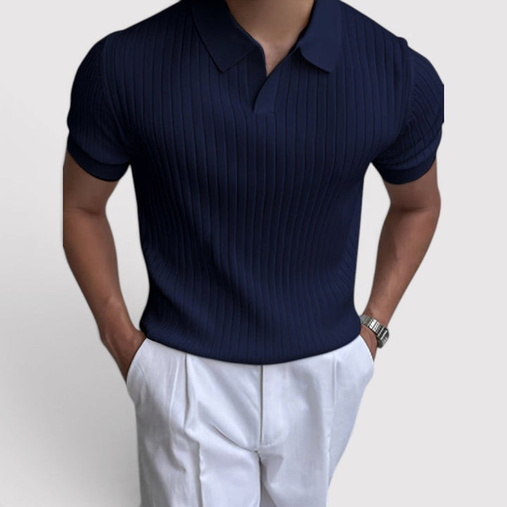 Simon™ | Poloshirt mit Rippstruktur