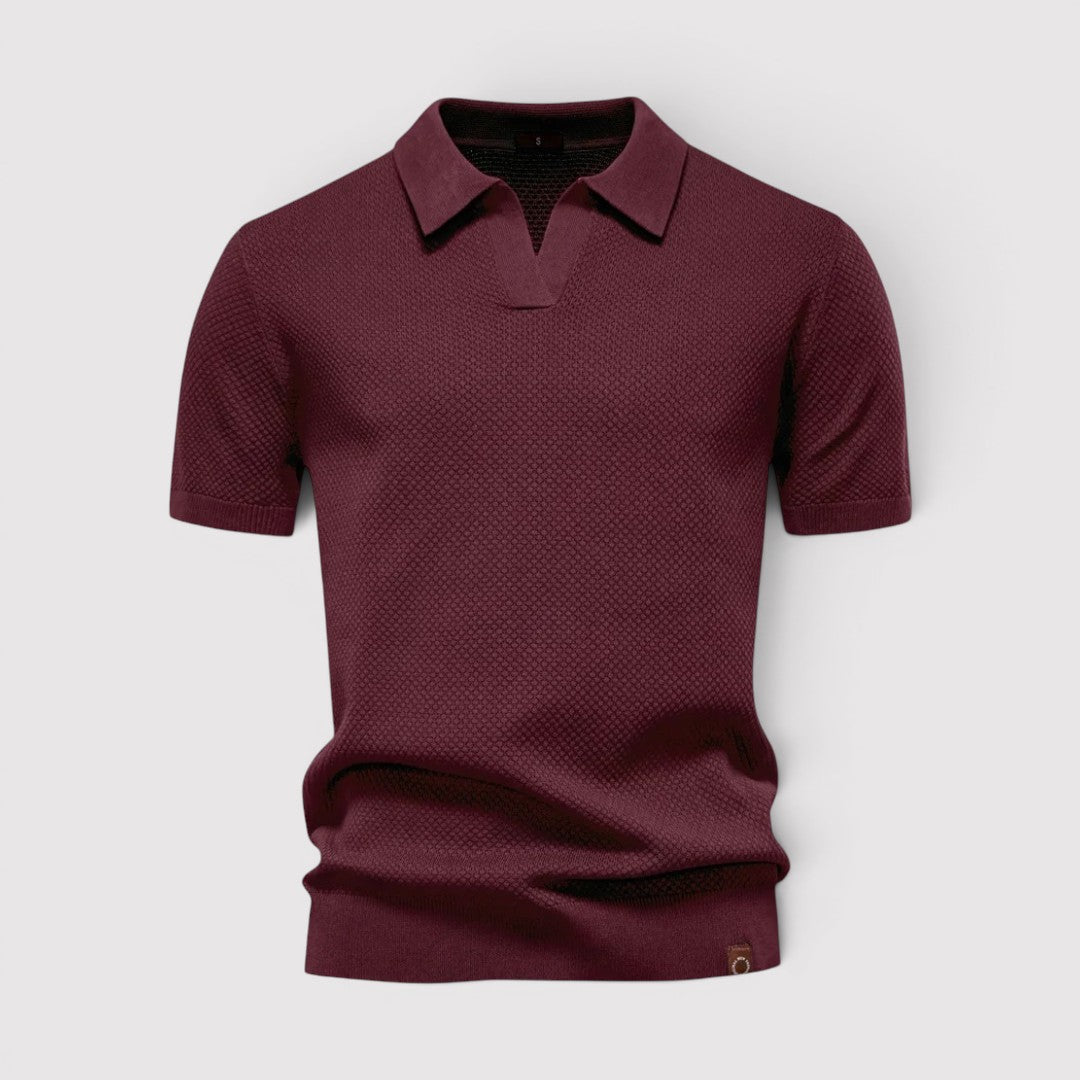 Gottlieb™ | Poloshirt ohne Knopfleiste