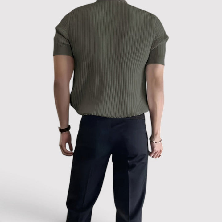 Simon™ | Poloshirt mit Rippstruktur
