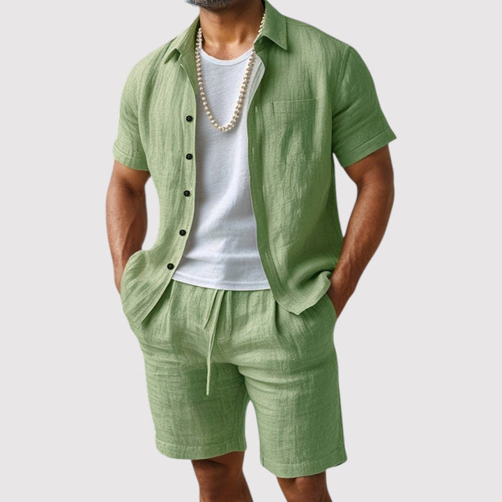Leon™ | Atmungsaktives Hemd-Shorts-Set