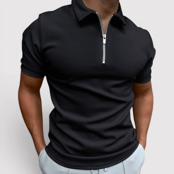 Andreas™ | Stretch-Poloshirt mit Halfzip-Kragen