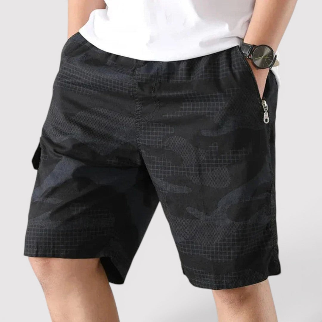Jannik™ | Cargo-Shorts mit Camouflage-Muster