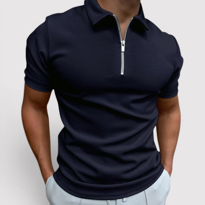 Andreas™ | Stretch-Poloshirt mit Halfzip-Kragen