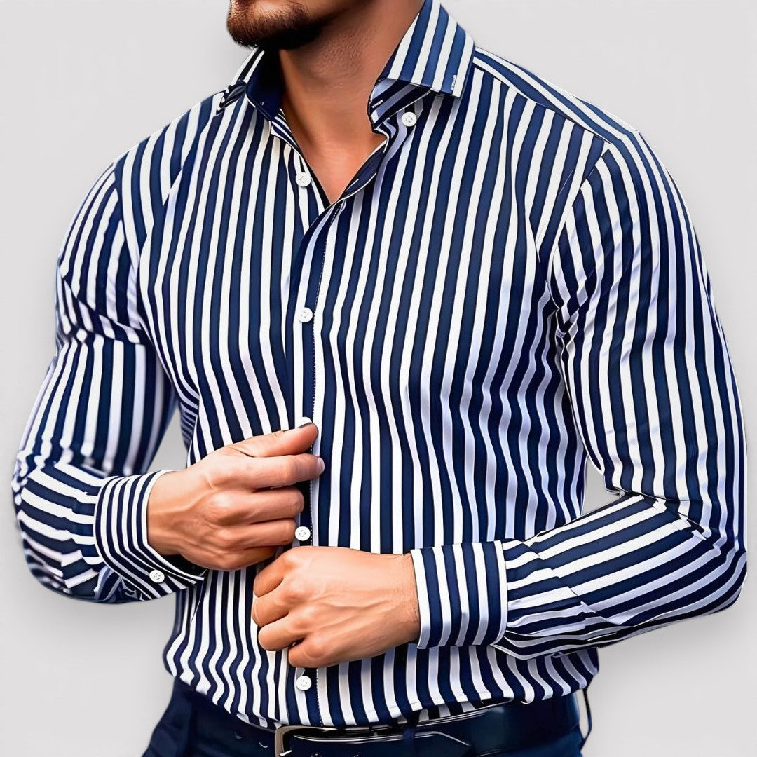 Bastian™ | Klassisch gestreiftes Langarmhemd