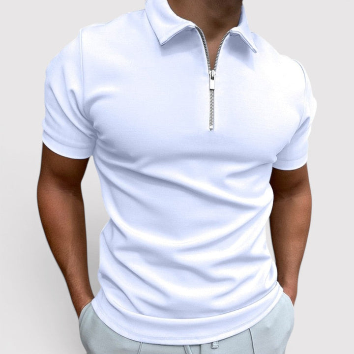 Andreas™ | Stretch-Poloshirt mit Halfzip-Kragen
