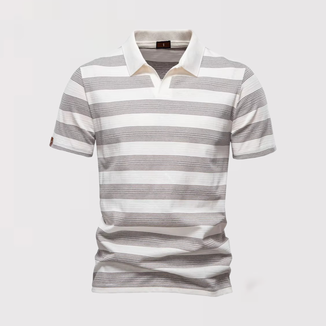 Theo™ | Luftiges gestreiftes Poloshirt für den Sommer