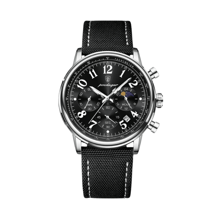 Reinhold™ | Elegante Edelstahl-Quarzuhr