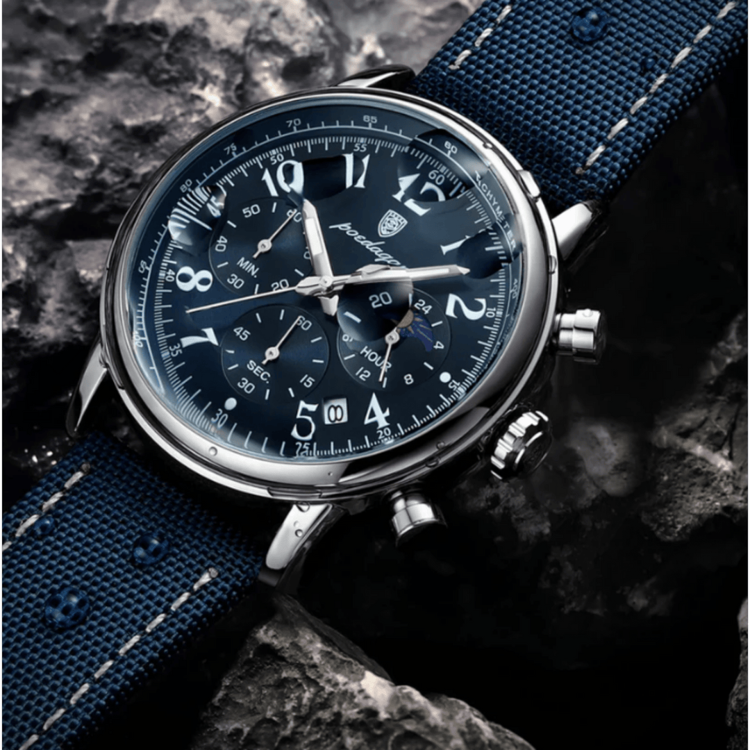 Reinhold™ | Elegante Edelstahl-Quarzuhr