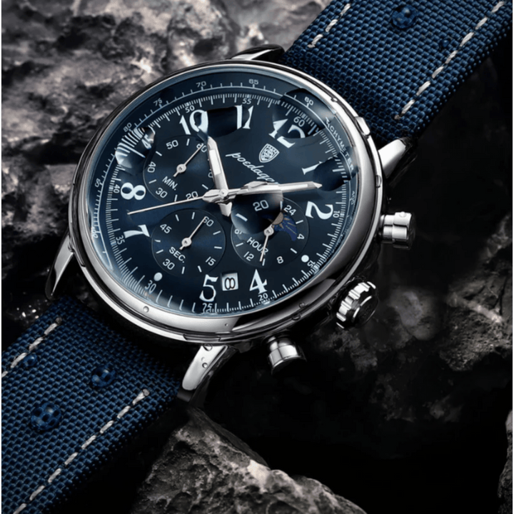 Reinhold™ | Elegante Edelstahl-Quarzuhr