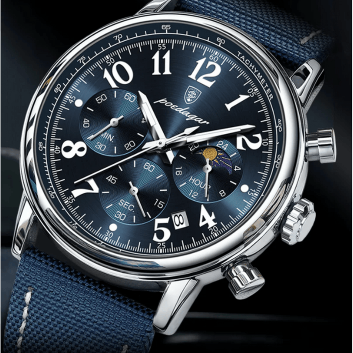 Reinhold™ | Elegante Edelstahl-Quarzuhr