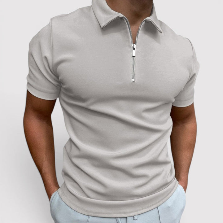 Andreas™ | Stretch-Poloshirt mit Halfzip-Kragen